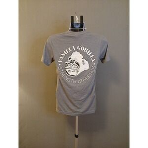 Vanilla‎ Gorilla Mens Gym Graphics Tee Gray Small